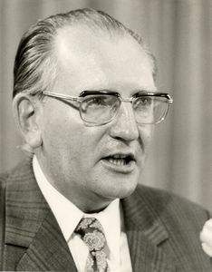 Fritz Pirkl (CSU, 1925-1993) war von 1967 bis 1993 Vorsitzender der Hanns-Seidel-Stiftung. (Foto: Josef A. Slominski, Rechte: Archiv für Christlich-Soziale Politik)