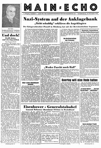 Datei:Titelseite Main-Echo Dezember 1945.jpg