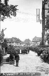 Staatliche Befreiungsfeier auf dem Speyerer Domplatz, 1. Juli 1930. (Stadtarchiv Speyer, Fotografie Arthur Barth)
