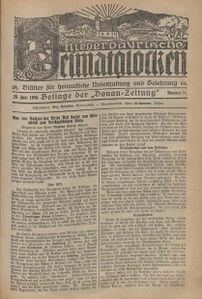Beilage Niederbayerische Heimatglocken (Nr. 14 vom 26. Juni 1926)