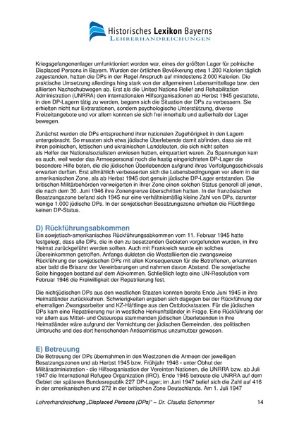 Datei:Lehrerhandreichung Displaced Persons (DPs) von Claudia Schemmer 2018.pdf