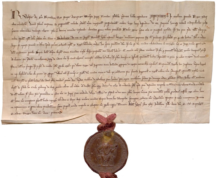 Datei:Privileg Rudolf von Habsburg Rothenburg.pdf