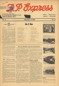 D.P.-Express, Saturday, 4 May 1946. (Bayerische Staatsbibliothek, Film R 95.688-13)