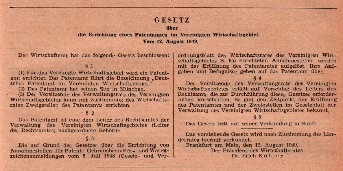 DateiGesetz Errichtung Patentamt.pdf Historisches Lexikon Bayerns