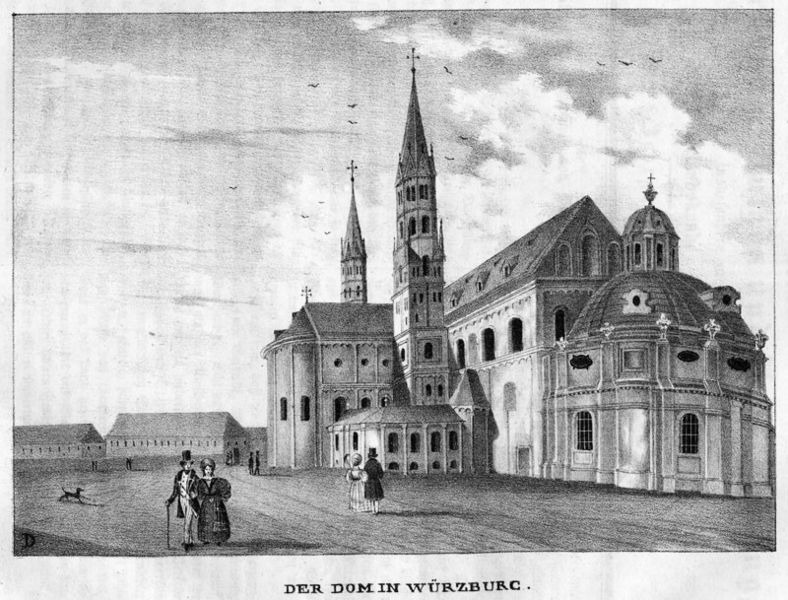 Datei:Wuerzburger Dom Lithographie 1839.jpg