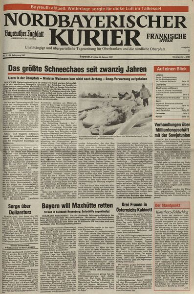 Datei:Titelblatt Nordbayerischer Kurier 16.1.87.jpg