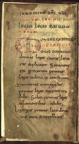 Datei:Lex Baiwariorum Bayernname.jpg