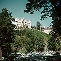 Das unter König Maximilian II. (reg. 1848-1864) errichtete Schloss Hohehnschwangau ist noch heute neben dem benachbarten Schloss Neuschwanstein ein bedeutendes touristisches Ausflugziel, das sich noch immer im Besitz des Wittelsbacher Ausgleichsfond befindet. Foto aus dem Jahr 1960 von Georg Fruhstorfer (1915-2003). (Bayerische Staatsbibliothek, Bildarchiv fruh-16570)