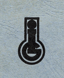 Logo der IG-Farben. (aus: Die Stammarbeitersiedlung der I.G. Farbenindustrie Aktivengesellschaft, Werke Ludwigshafen a. Rh. und Oppau 1933-1936, Ludwigshafen 1936)