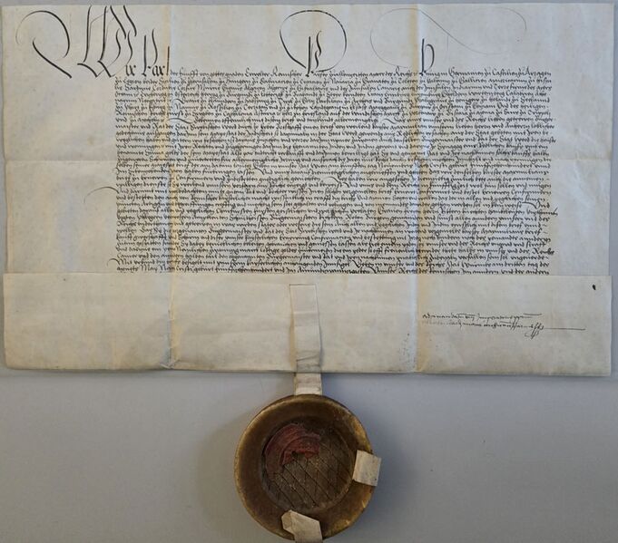 Datei:Urkunde KarlV Donauwoerth 1521.jpg