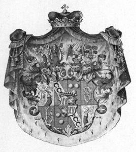Reichsgräfliches Wappen der Giech. (aus: Fritz Ferchl, Thurnau und Umgebung, Thurnau 1912, 19)