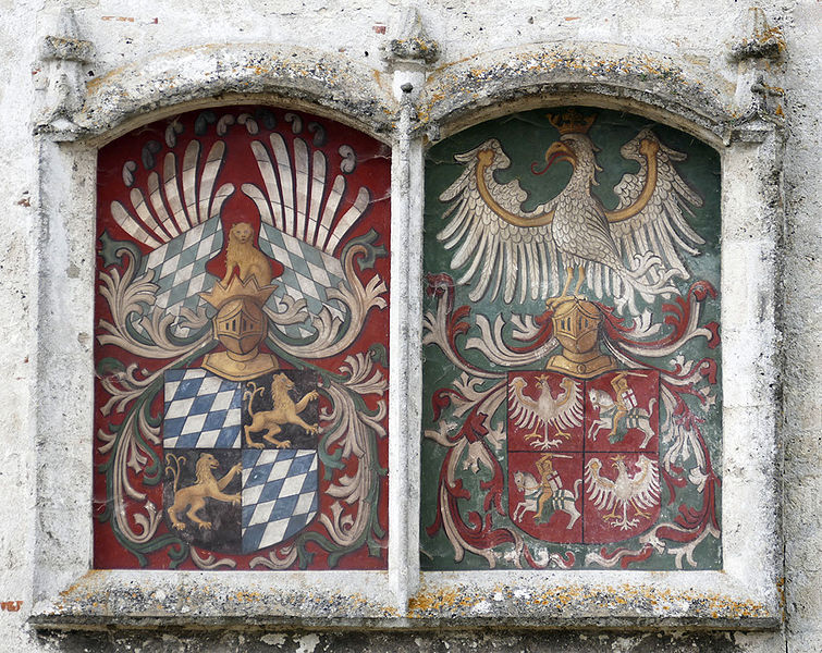 Datei:Wappen Hedwig Jagiellonica Georg der Reiche Burghausen.jpg