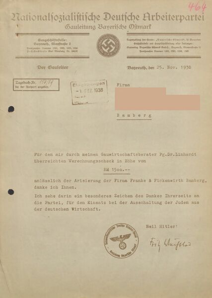 Datei:Dankesschreiben Gauleiter Fritz Waechtler.jpg