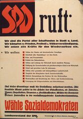 Wahlplakat SPD, 1946.(Friedrich-Ebert-Stiftung, SPDAdsD_6/PLKA000398)