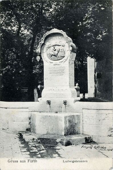 Datei:Fuerth Ludwigsbrunnen 1908.jpg