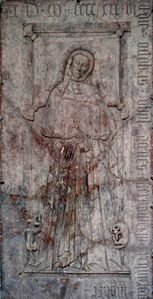 Epitaph der Agnes Bernauer in der nach ihr benannten Kapelle in Straubing, die Herzog Ernst (reg. 1397-1438) zur Sühne errichten ließ. (Foto: Christian Greisinger, Straubing)