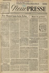 Titelblatt der Neuen Presse vom 3. Januar 1966. (Neue Presse Coburg)