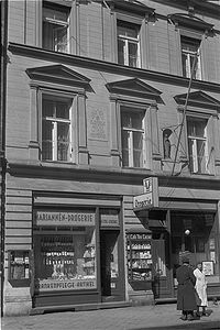 Adolf Hitler wohnte von 1920-1929 zur Untermiete in der Thierschstraße 41. Aufnahme von 1939. (Stadtarchiv München, DE-1992-FS-STR-3177)
