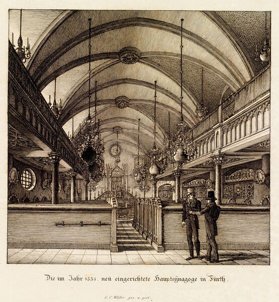 Datei:Synagoge Fuerth 1831.jpg