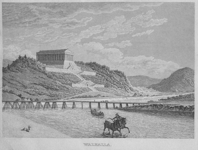 Datei:Walhalla Stahlstich 1835.jpg