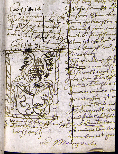 Datei:Nachzeichnung Grabstein Wolkenstein Schriftstück Detail.jpg