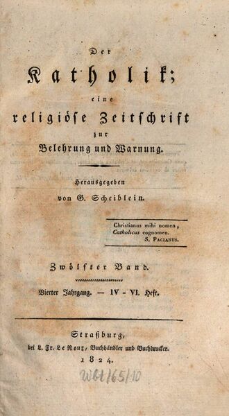 Datei:Zeitschrift Der Katholik.jpg