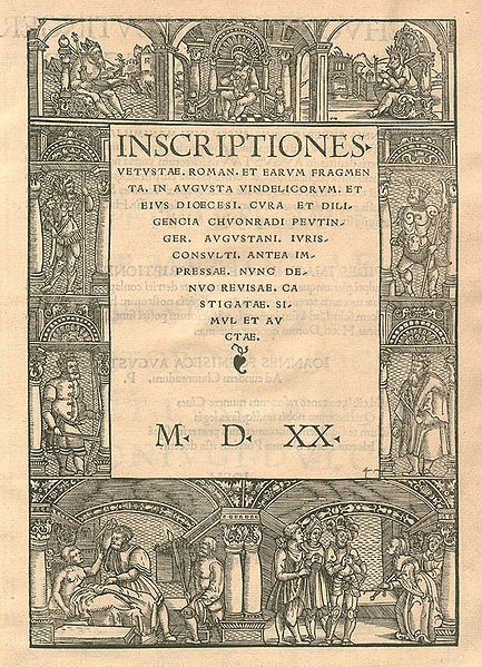Datei:Peutinger Inscriptiones 1520.jpg