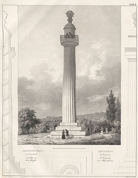 Datei:Konstitutionssaeule Stich Klenze.jpg