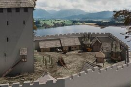 Hopfen, Rekonstruktion, um 1080. (Visualisierung ReUnion-Zeune)