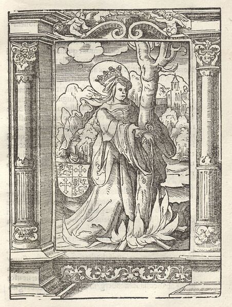 Datei:Beck Holzschnitt Feuertod Afra 1516.jpg